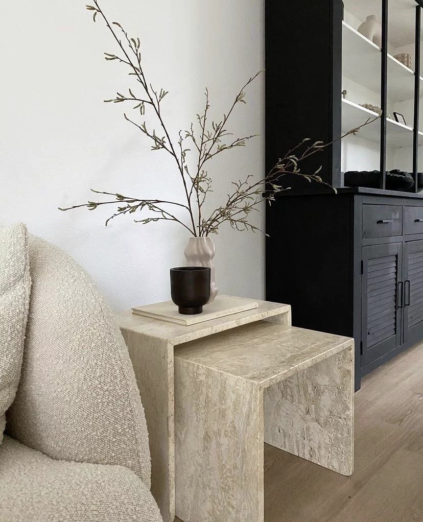 Carrara Origami Panel slab